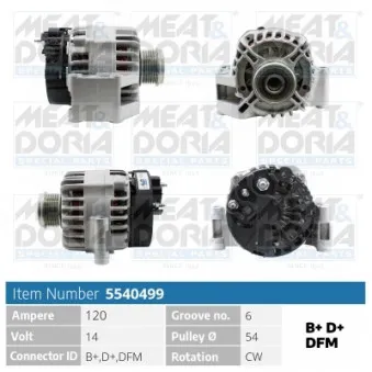 Alternateur MEAT & DORIA 5540499