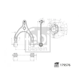 Triangle ou bras de suspension (train avant) FEBI BILSTEIN 179576