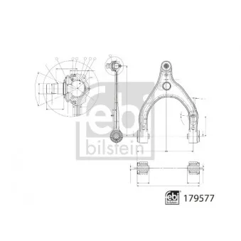 Triangle ou bras de suspension (train avant) FEBI BILSTEIN 179577