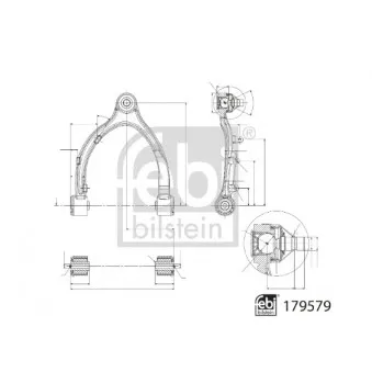 Triangle ou bras de suspension (train avant) FEBI BILSTEIN 179579