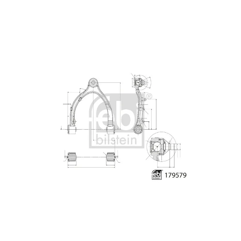 Triangle ou bras de suspension (train avant) FEBI BILSTEIN 179579