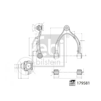 Triangle ou bras de suspension (train avant) FEBI BILSTEIN 179581
