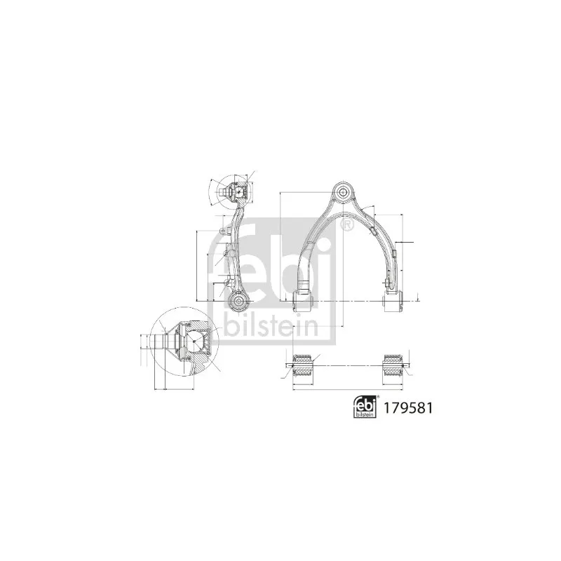 Triangle ou bras de suspension (train avant) FEBI BILSTEIN 179581