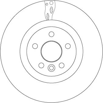Jeu de 2 disques de frein avant TRW DF6550S