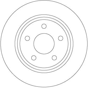 Jeu de 2 disques de frein arrière TRW DF6556