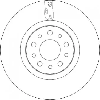 Jeu de 2 disques de frein avant TRW DF6933