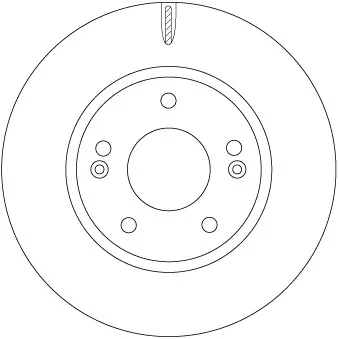Jeu de 2 disques de frein avant TRW