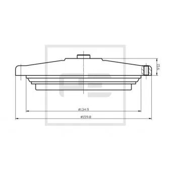 Embrayage, ventilateur de radiateur PE Automotive 010.341-00A