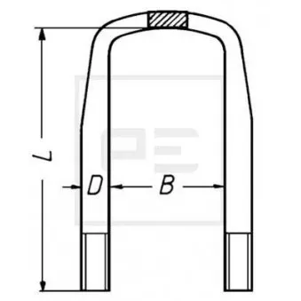 Bride de ressort PE Automotive 015.110-10A