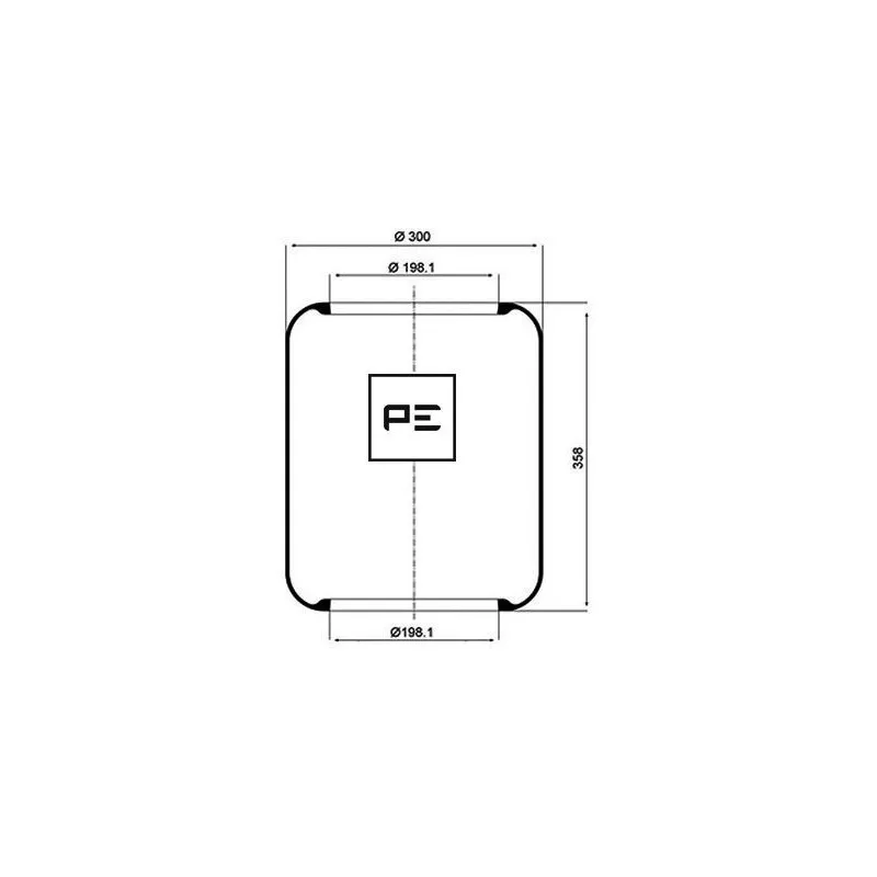 Ressort pneumatique, suspension pneumatique PE Automotive 084.009-70A