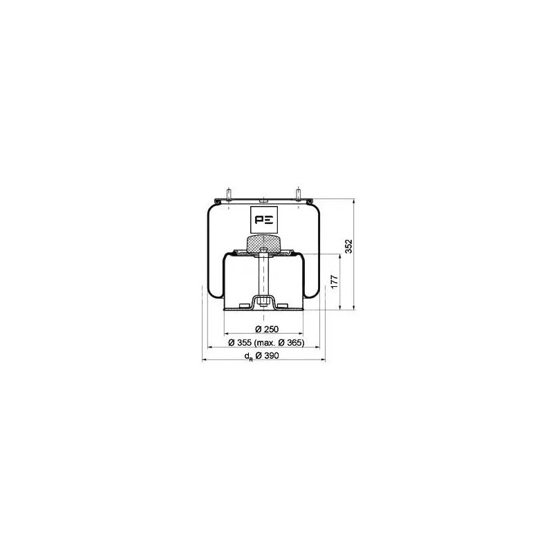 Ressort pneumatique, suspension pneumatique PE Automotive 084.020-72A