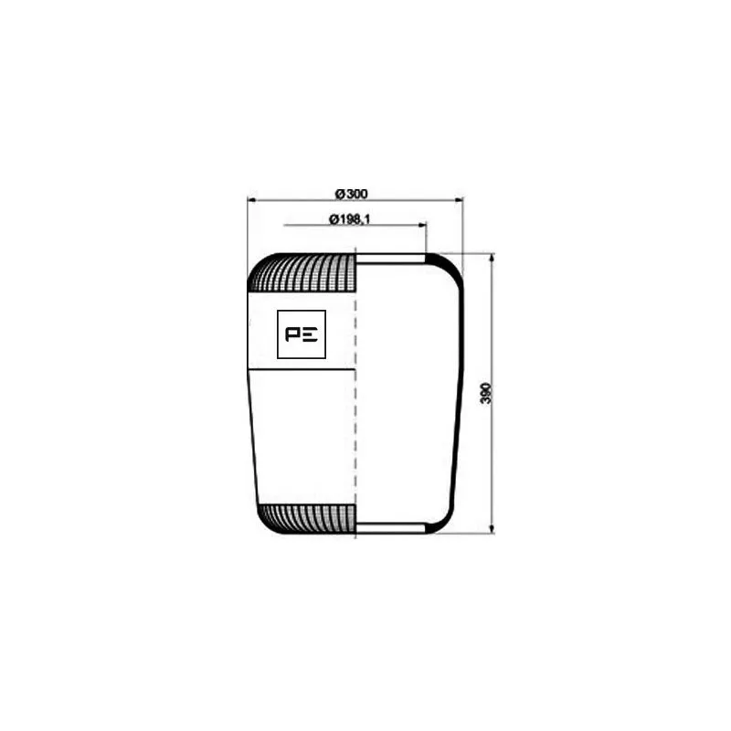 Ressort pneumatique, suspension pneumatique PE Automotive 084.029-70A