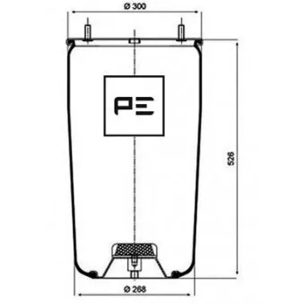 Ressort pneumatique, suspension pneumatique PE Automotive 084.059-71A