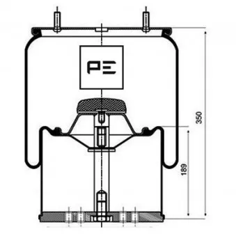 Ressort pneumatique, suspension pneumatique PE Automotive 084.059-72A