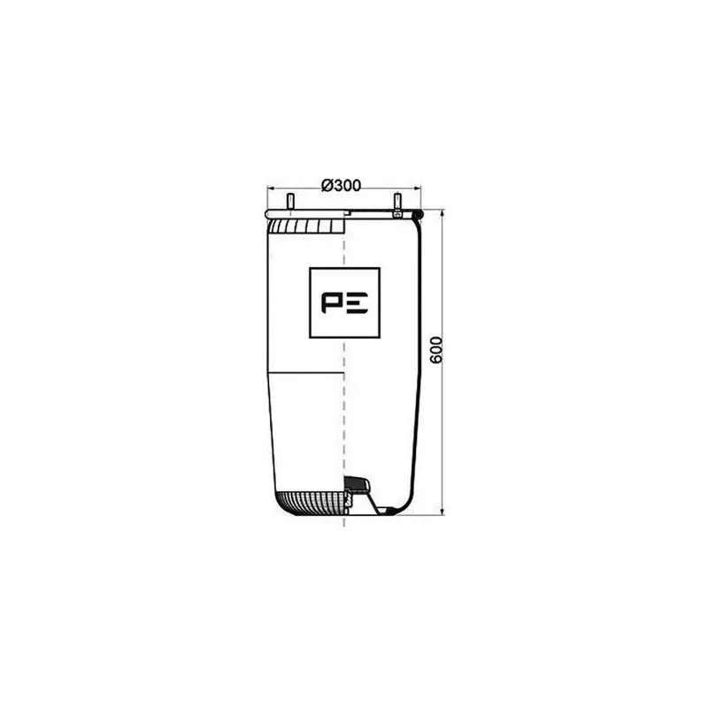 Ressort pneumatique, suspension pneumatique PE Automotive 084.084-71A