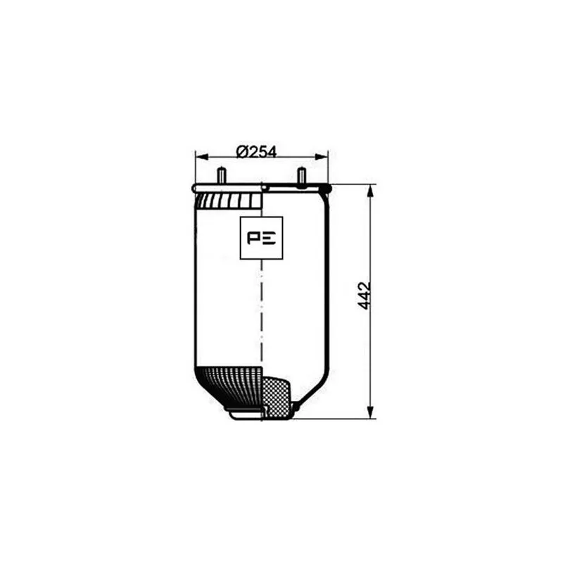 Ressort pneumatique, suspension pneumatique PE Automotive 084.100-71A