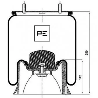 Ressort pneumatique, suspension pneumatique PE Automotive 084.100-72A