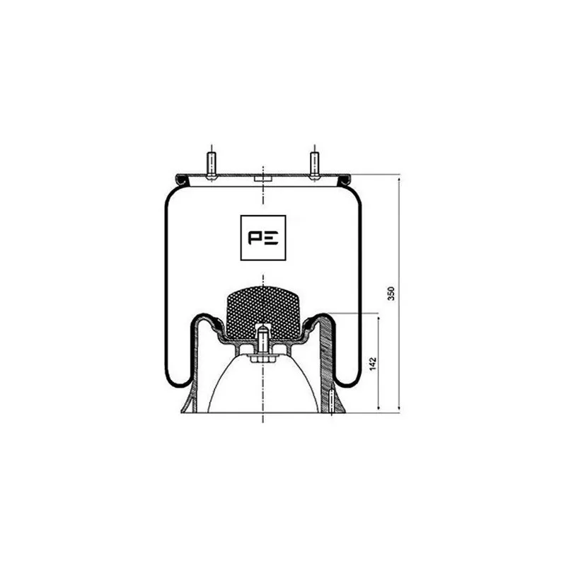 Ressort pneumatique, suspension pneumatique PE Automotive 084.100-72A