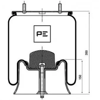 Ressort pneumatique, suspension pneumatique PE Automotive 084.100-73A