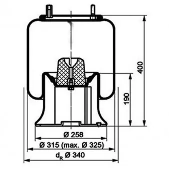 Ressort pneumatique, suspension pneumatique PE Automotive 084.172-51A