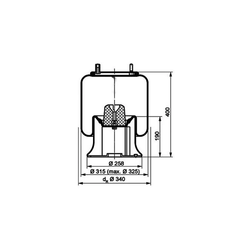 Ressort pneumatique, suspension pneumatique PE Automotive 084.172-51A