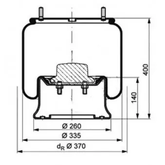 Ressort pneumatique, suspension pneumatique PE Automotive 084.220-71A