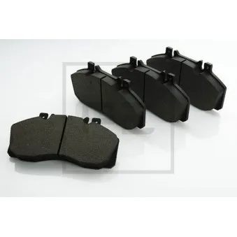 Jeu de 4 plaquettes de frein avant PE Automotive 086.311-30A