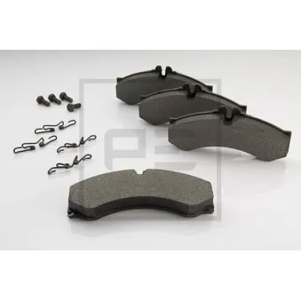 Jeu de 4 plaquettes de frein avant PE Automotive 086.314-00A