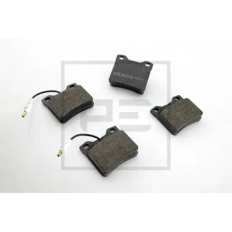 Jeu de 4 plaquettes de frein arrière PE Automotive 086.323-00A