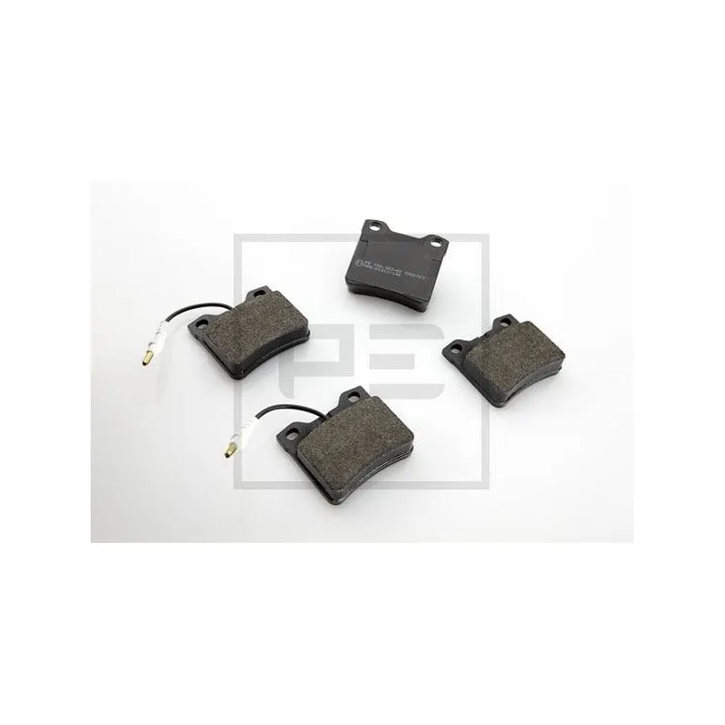 Jeu de 4 plaquettes de frein arrière PE Automotive 086.323-00A