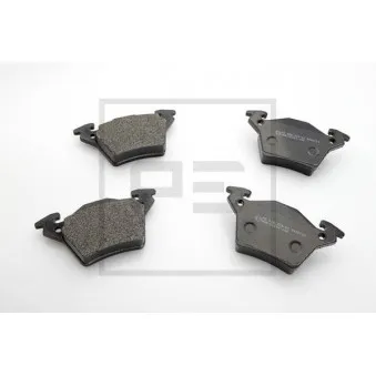 Jeu de 4 plaquettes de frein arrière PE Automotive 086.324-00A