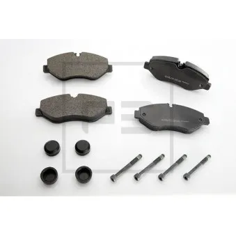 Jeu de 4 plaquettes de frein avant PE Automotive 086.325-00A