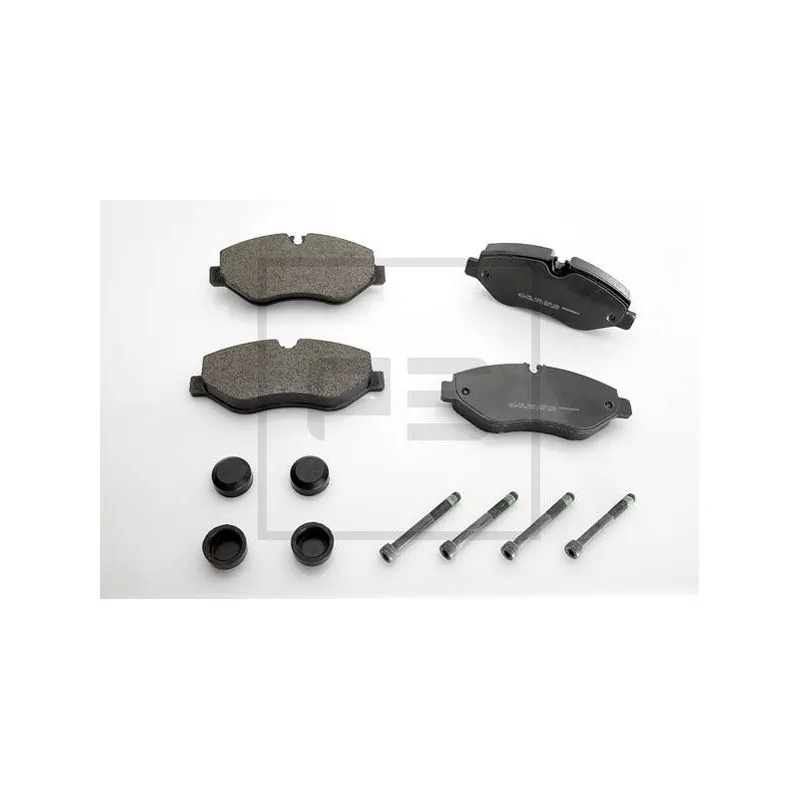 Jeu de 4 plaquettes de frein avant PE Automotive 086.325-00A