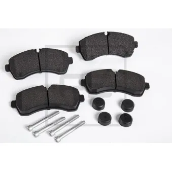 Jeu de 4 plaquettes de frein avant PE Automotive 086.339-00A