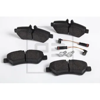 Jeu de 4 plaquettes de frein arrière PE Automotive 086.348-00A