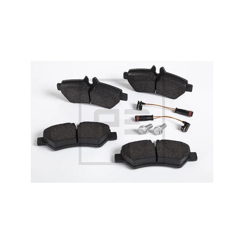 Jeu de 4 plaquettes de frein arrière PE Automotive 086.348-00A