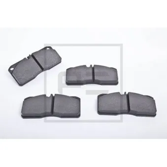 Jeu de 4 plaquettes de frein avant PE Automotive 086.350-00A