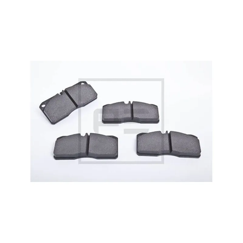 Jeu de 4 plaquettes de frein avant PE Automotive 086.350-00A