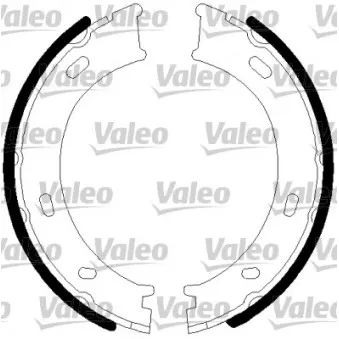 Jeu de mâchoires de frein, frein de stationnement VALEO 128901