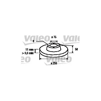 Jeu de 2 disques de frein avant VALEO