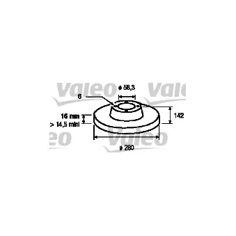 Jeu de 2 disques de frein avant VALEO 187029