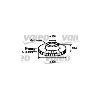 Jeu de 2 disques de frein avant VALEO 187141