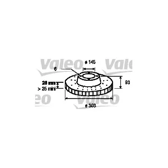 Jeu de 2 disques de frein arrière VALEO 187146