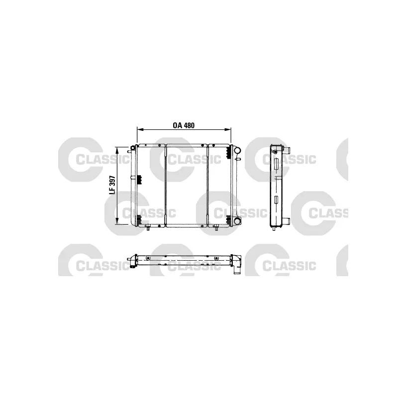 Radiateur, refroidissement du moteur VALEO 230180