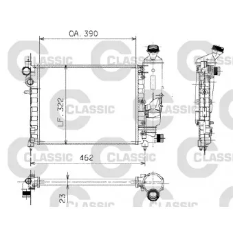 Radiateur, refroidissement du moteur VALEO 230372