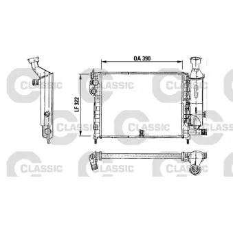 Radiateur, refroidissement du moteur VALEO 230491