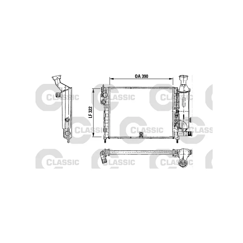 Radiateur, refroidissement du moteur VALEO 230491