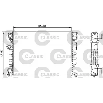 Radiateur, refroidissement du moteur VALEO 230503