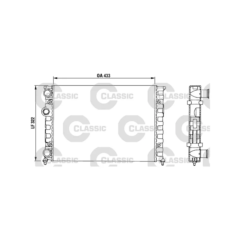 Radiateur, refroidissement du moteur VALEO 230503