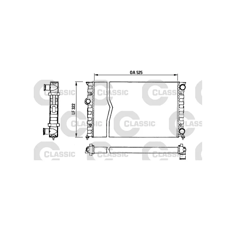 Radiateur, refroidissement du moteur VALEO 230505
